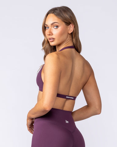 Muscle Nation Bralettes Halter Bralette - Cranberry