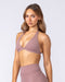 Muscle Nation Bralettes Halter Bralette - Mocha Berry