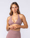 Muscle Nation Bralettes Halter Bralette - Mocha Berry