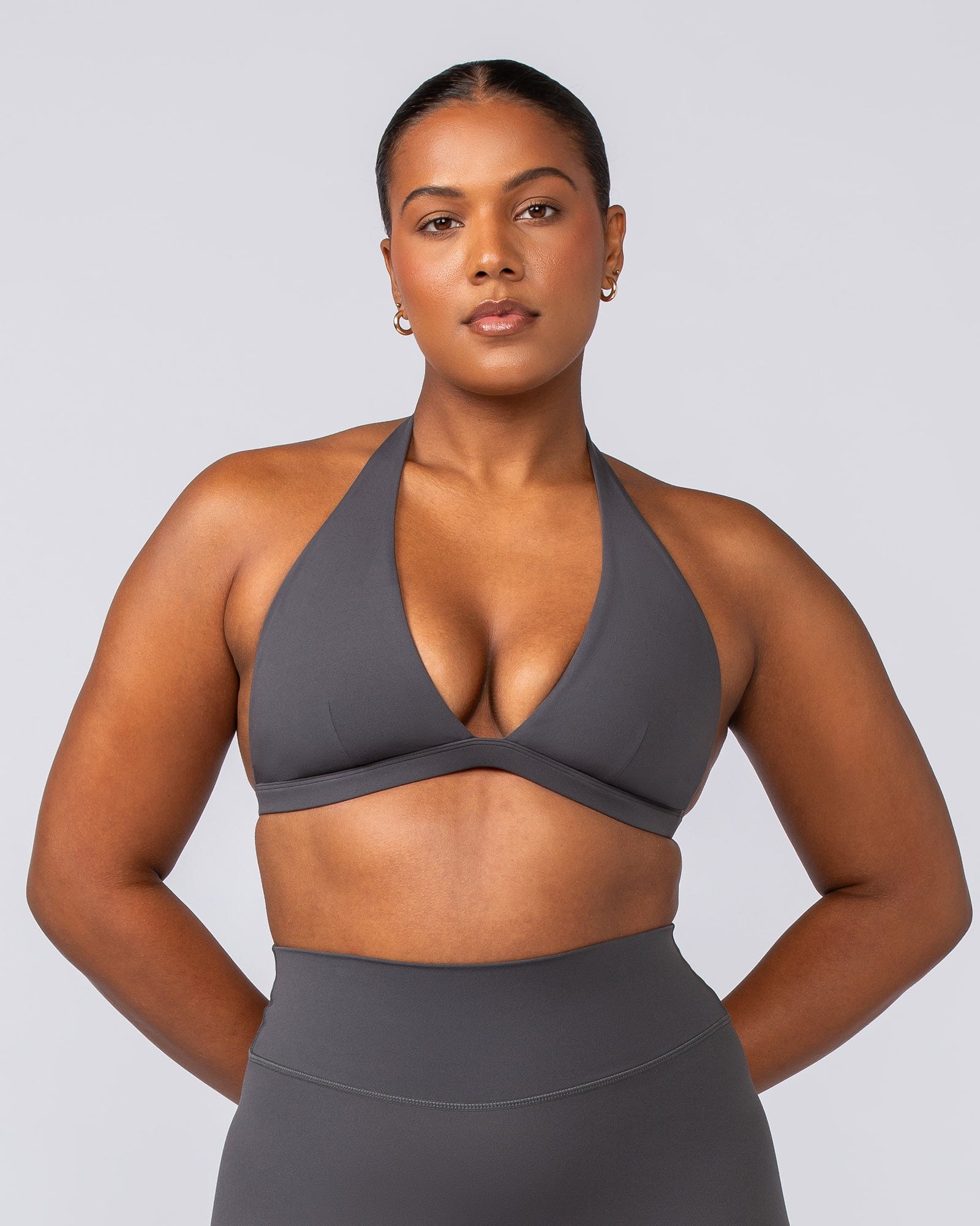 Muscle Nation Bralettes Halter Bralette - Phantom