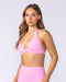 Muscle Nation Bralettes Halter Bralette - Pink Frosting