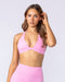 Muscle Nation Bralettes Halter Bralette - Pink Frosting