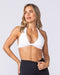 Muscle Nation Bralettes Halter Bralette - White