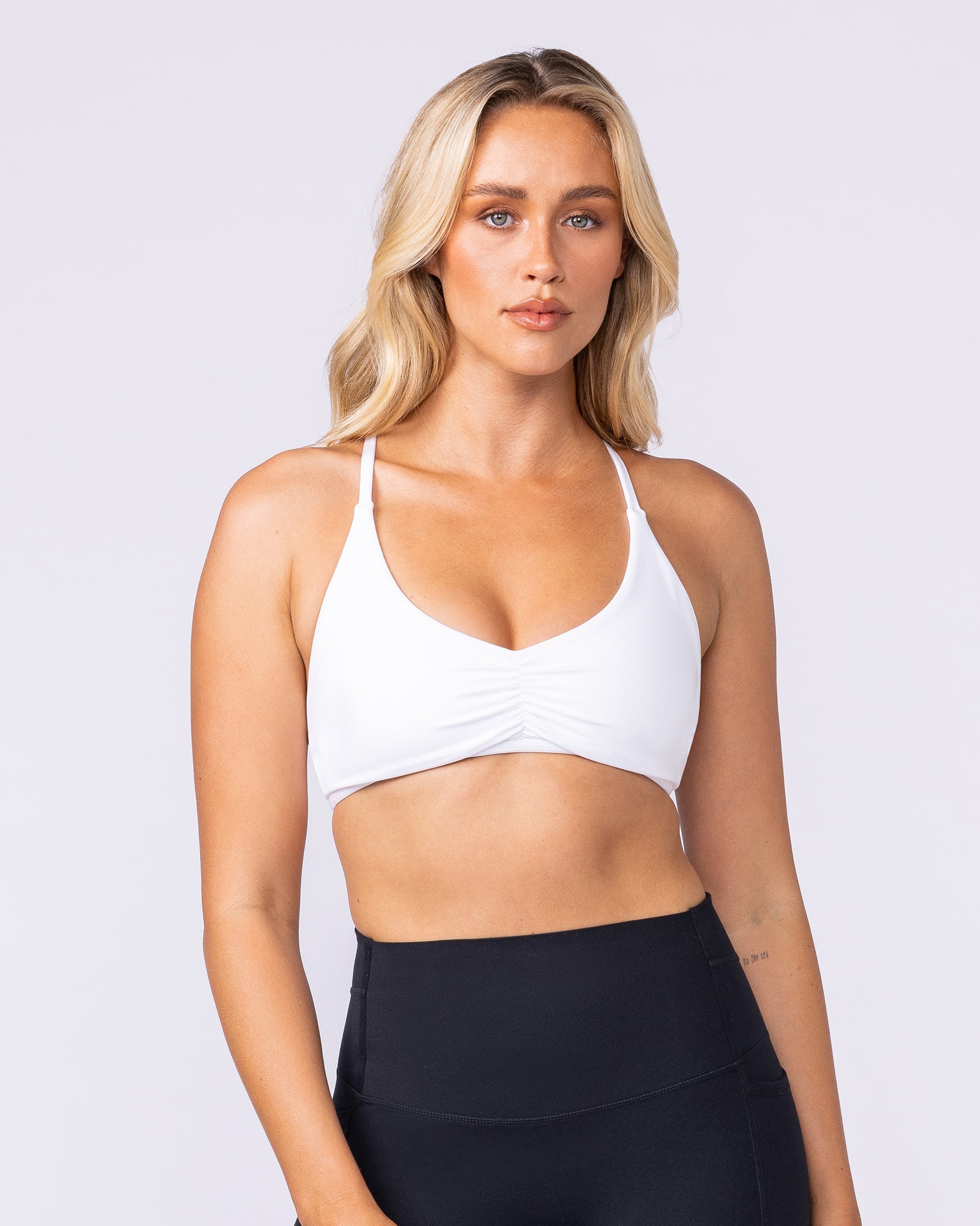 Muscle Nation Bralettes Honey Bralette - White