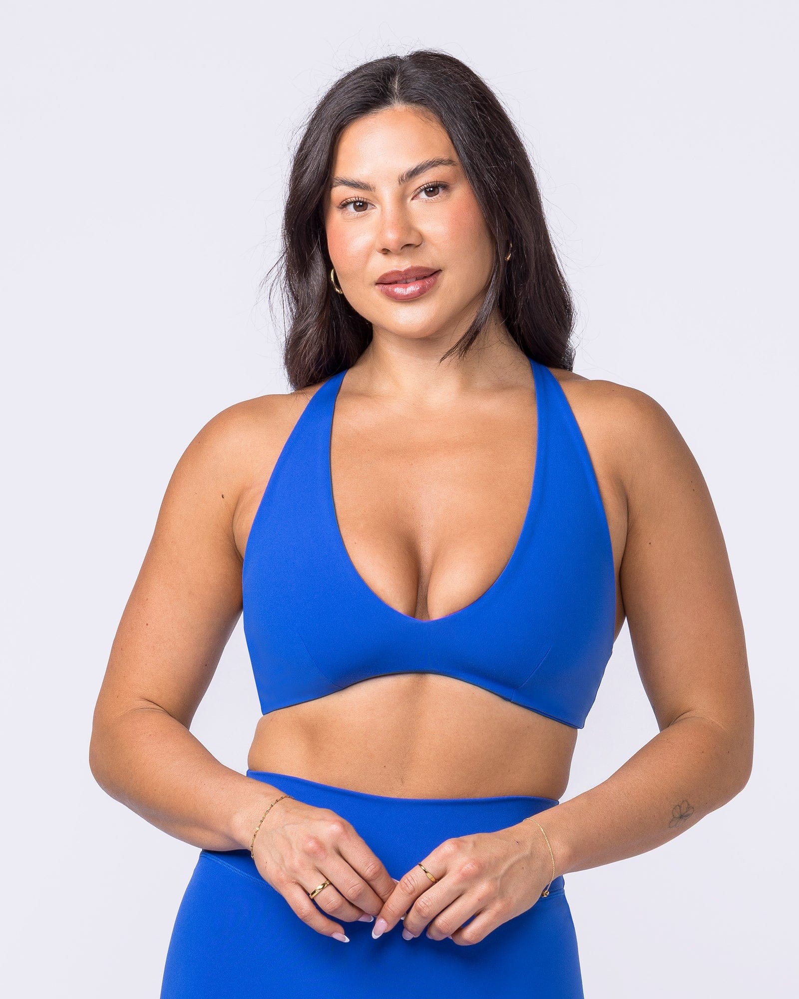 Muscle Nation Bralettes Liberty Lustre Bralette - Bondi Blue