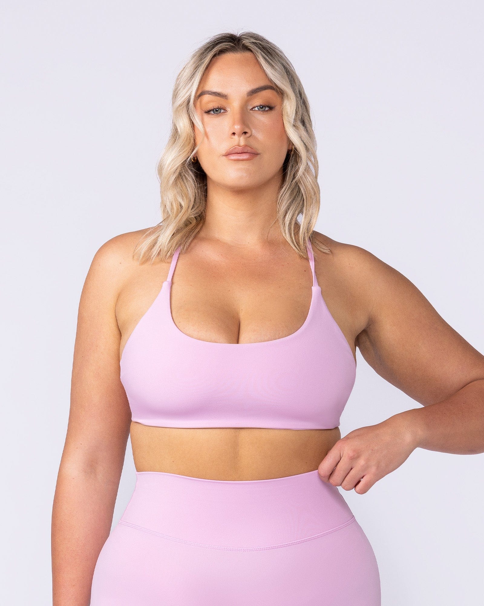 Muscle Nation Bralettes Liberty Strike Bralette - Rosewater