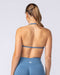 Muscle Nation Bralettes Micro Halter Seamless Bralette - Bluestone