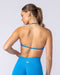Muscle Nation Bralettes Micro Halter Seamless Bralette - Sonic Blue