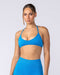 Muscle Nation Bralettes Micro Halter Seamless Bralette - Sonic Blue