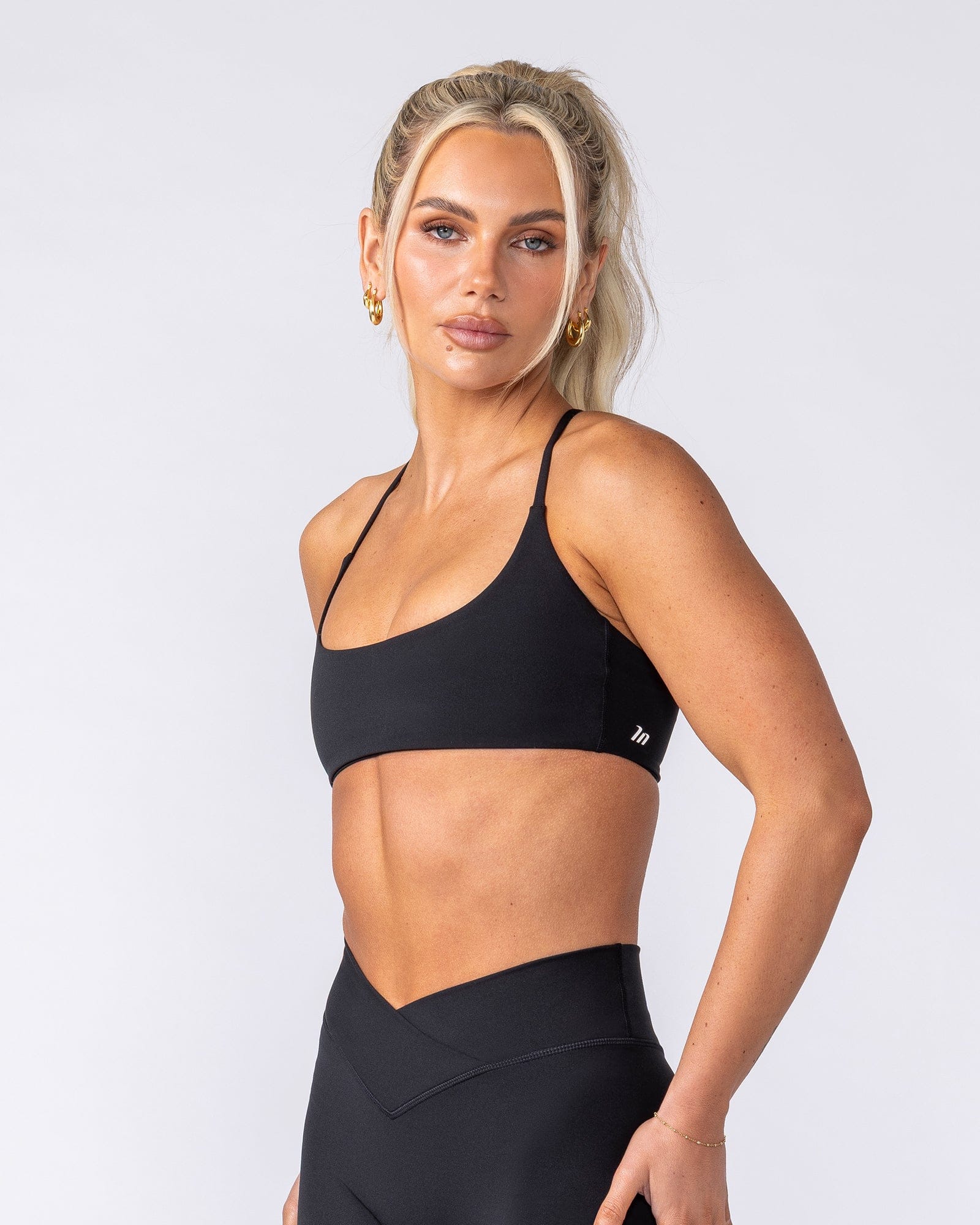 Muscle Nation Bralettes Minimal Bralette - Black