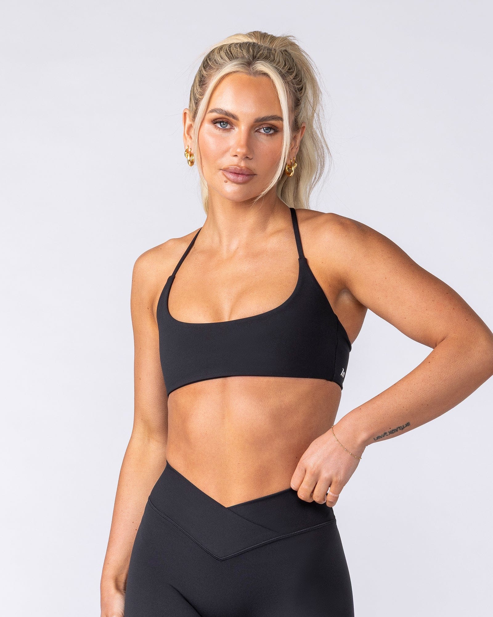 Muscle Nation Bralettes Minimal Bralette - Black
