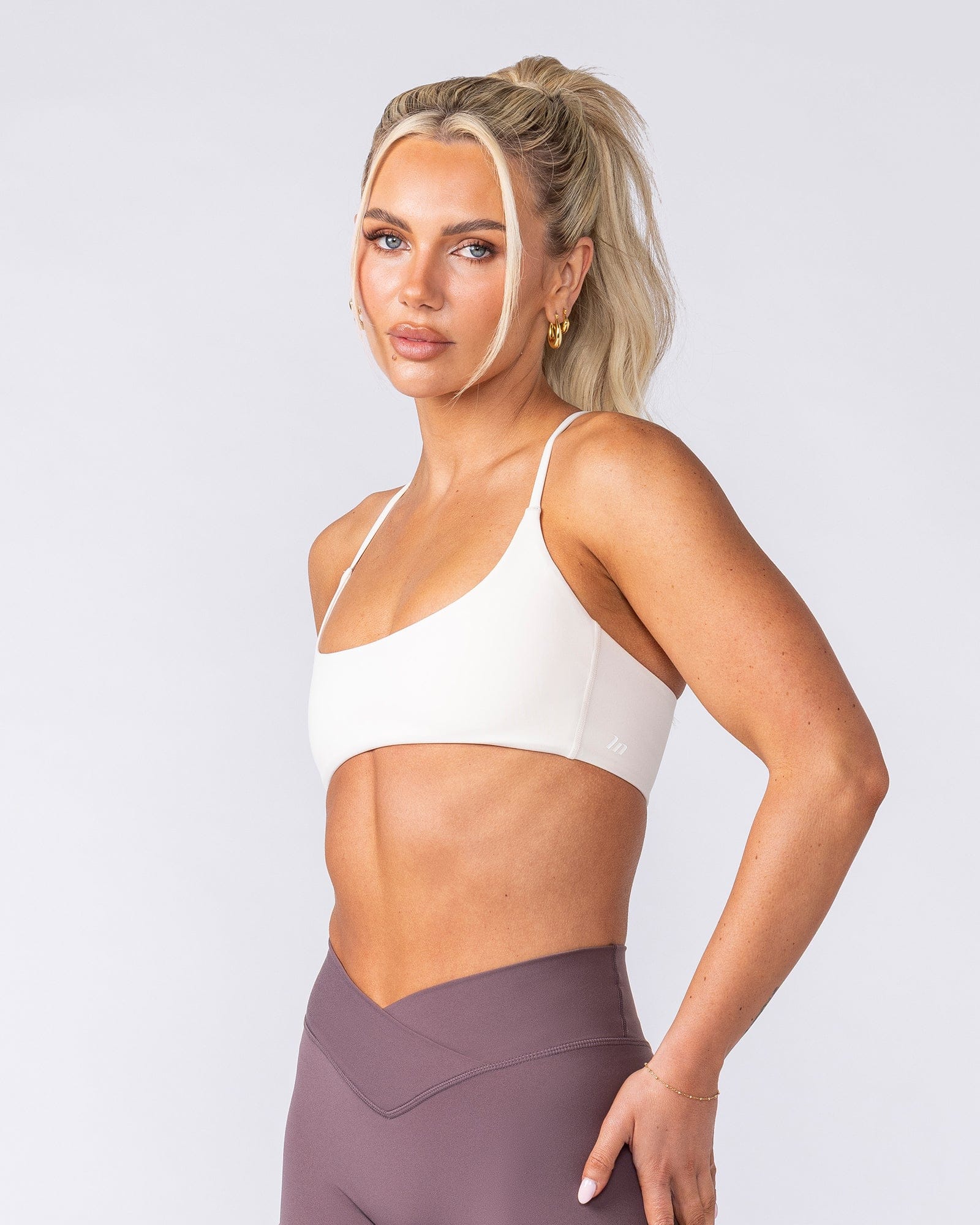 Muscle Nation Bralettes Minimal Bralette - Travertine