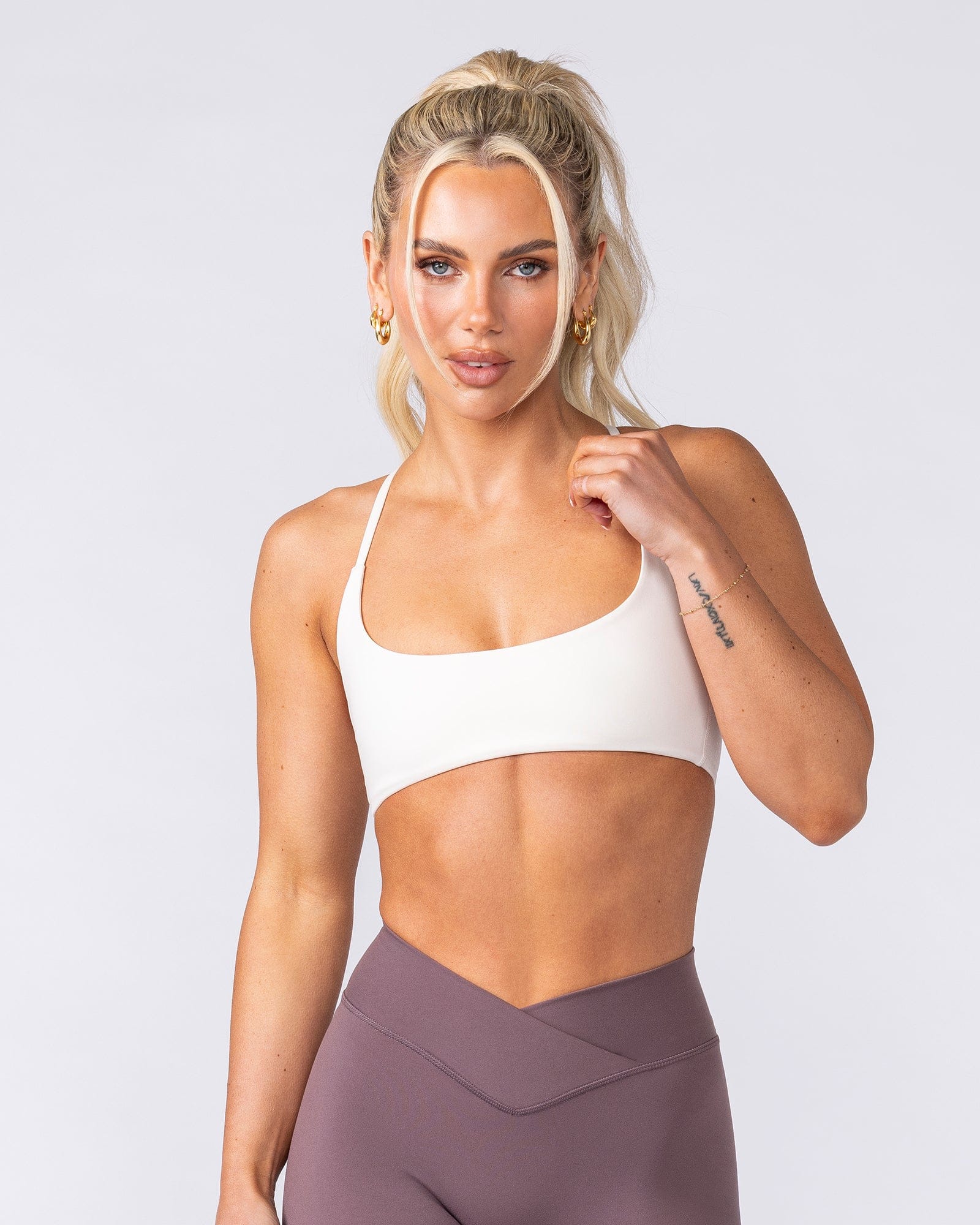 Muscle Nation Bralettes Minimal Bralette - Travertine