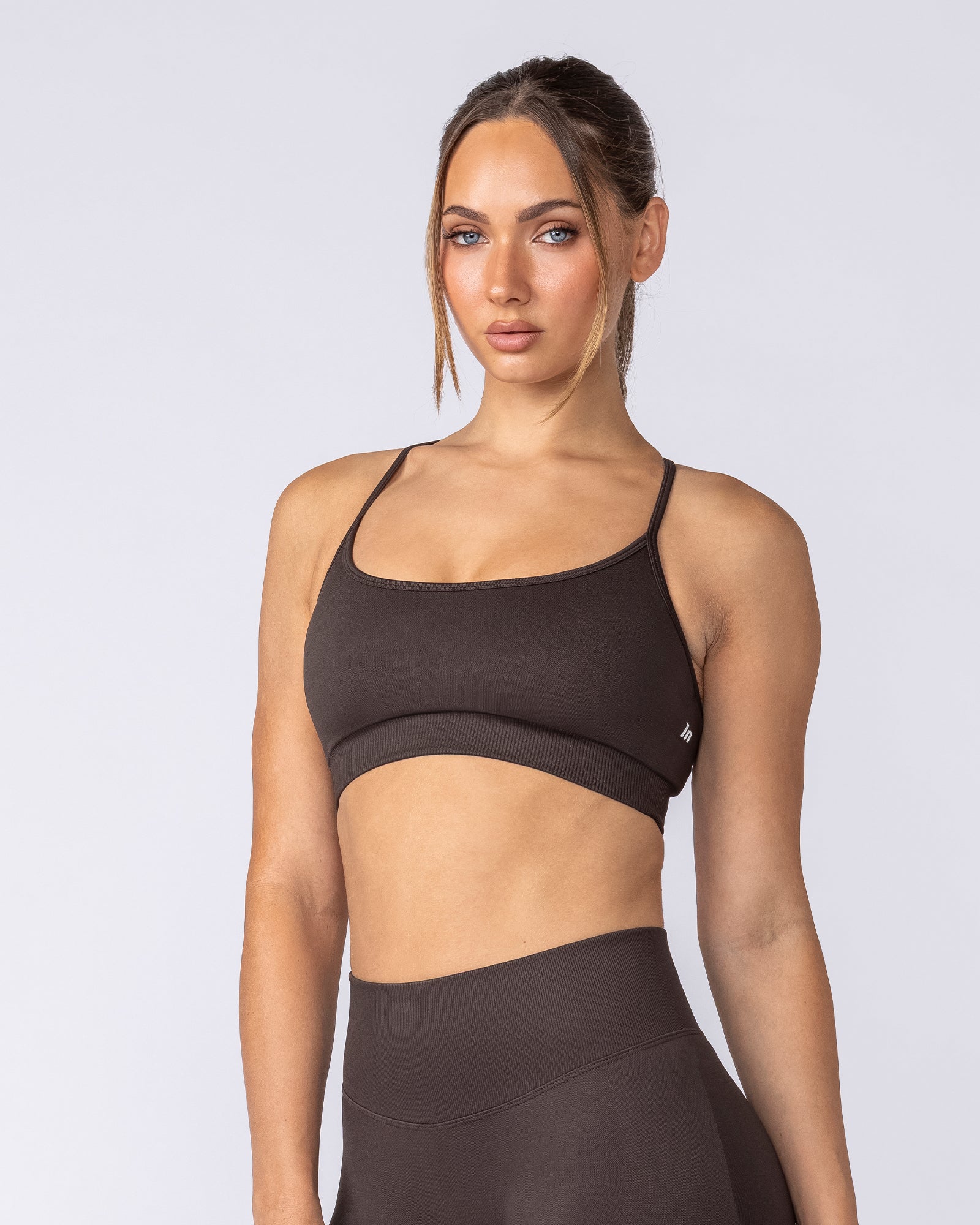 Muscle Nation Bralettes Revealed T-Back Seamless Bra - Cocoa