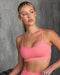 Muscle Nation Bralettes Revealed T-Back Seamless Bra - Pink Coral