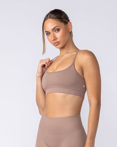 Muscle Nation Bralettes Revealed T-Back Seamless Bra - Praline