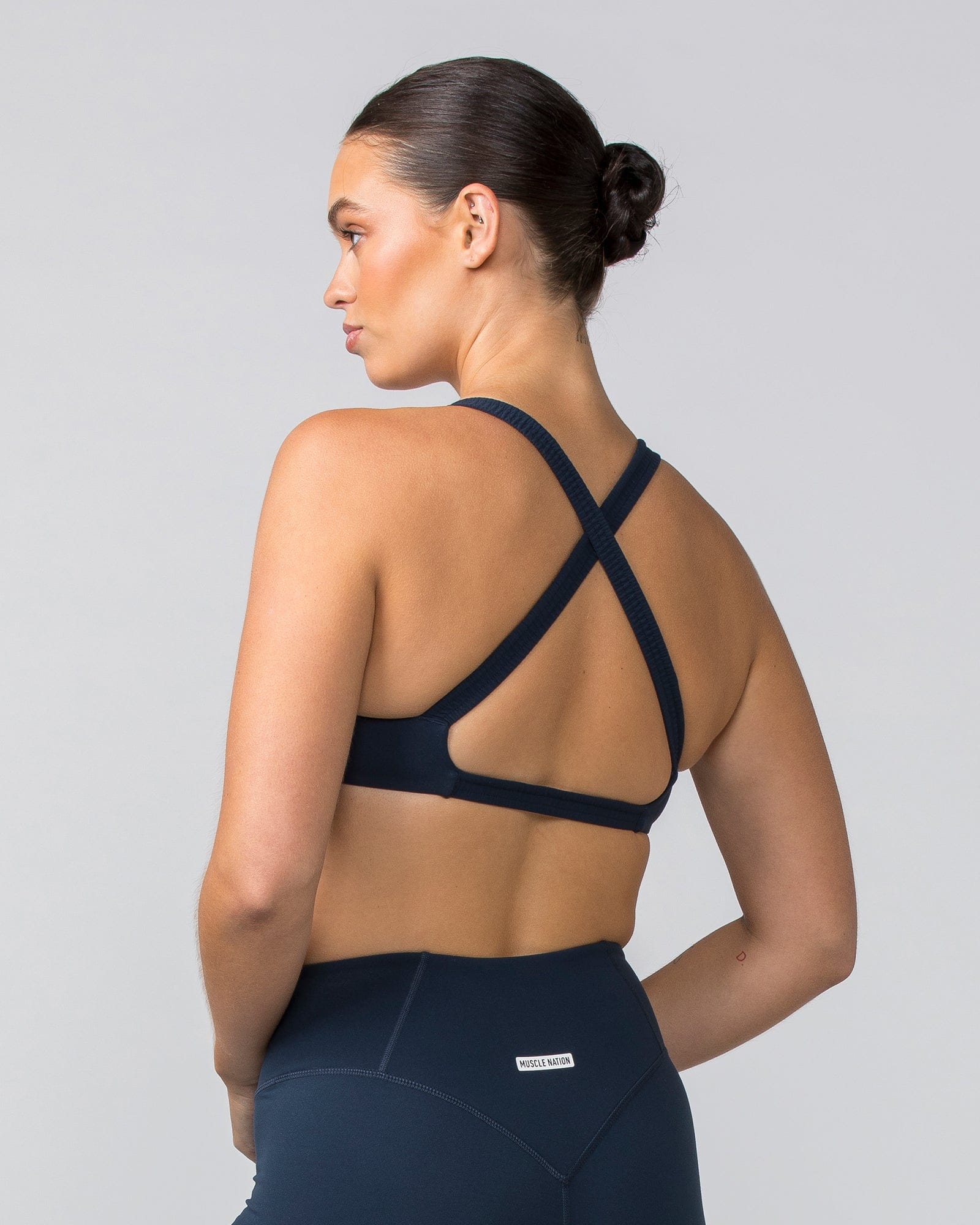 Muscle Nation Bralettes Scrunch Bralette - Navy