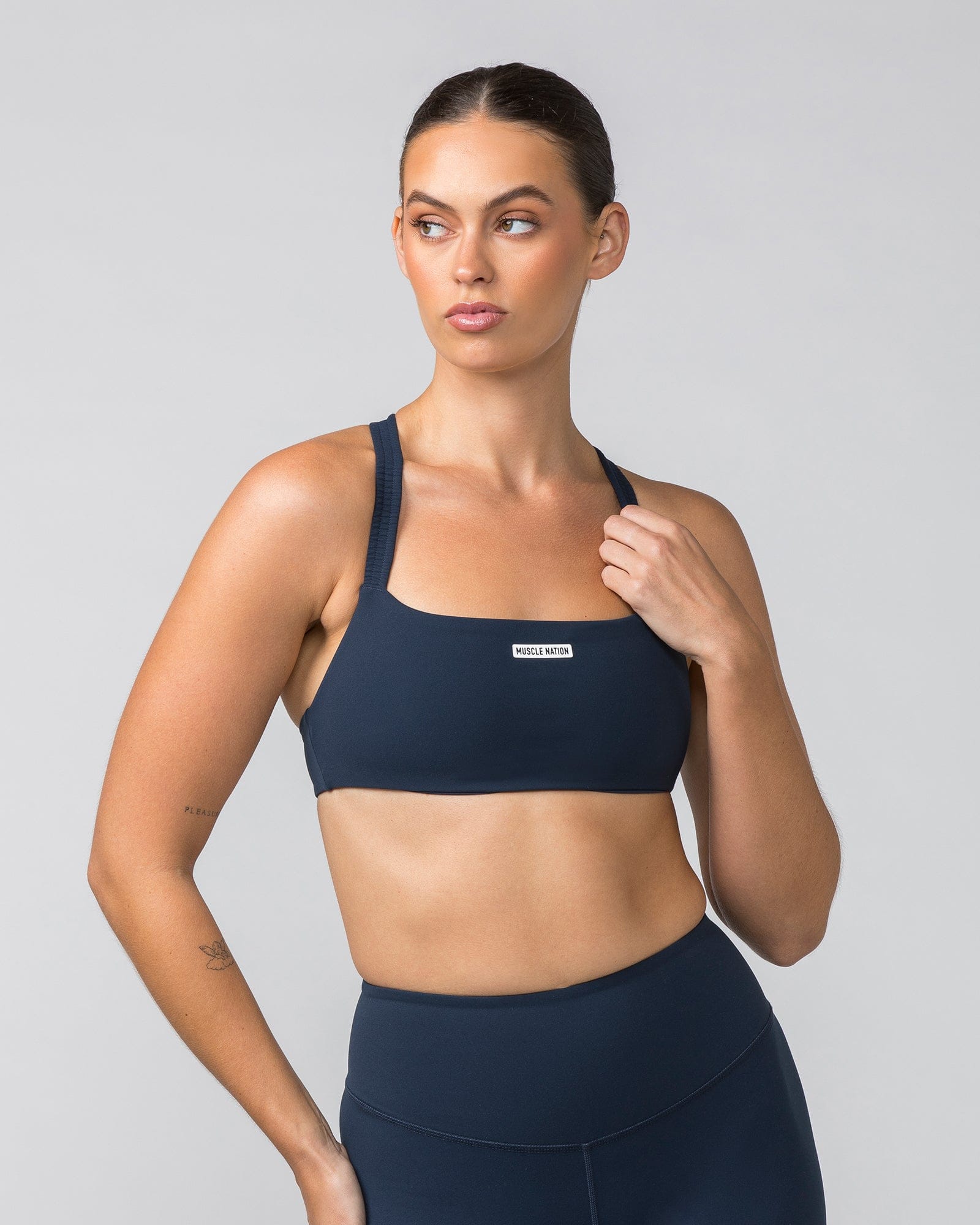 Muscle Nation Bralettes Scrunch Bralette - Navy