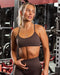 Muscle Nation Bralettes Sculpt Seamless Bralette - Cola