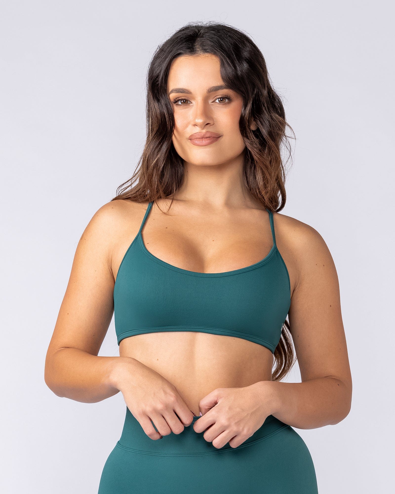 Muscle Nation Bralettes Sculpt Seamless Bralette - Dark Jade