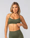 Muscle Nation Bralettes Sculpt Seamless Bralette - Dark Khaki