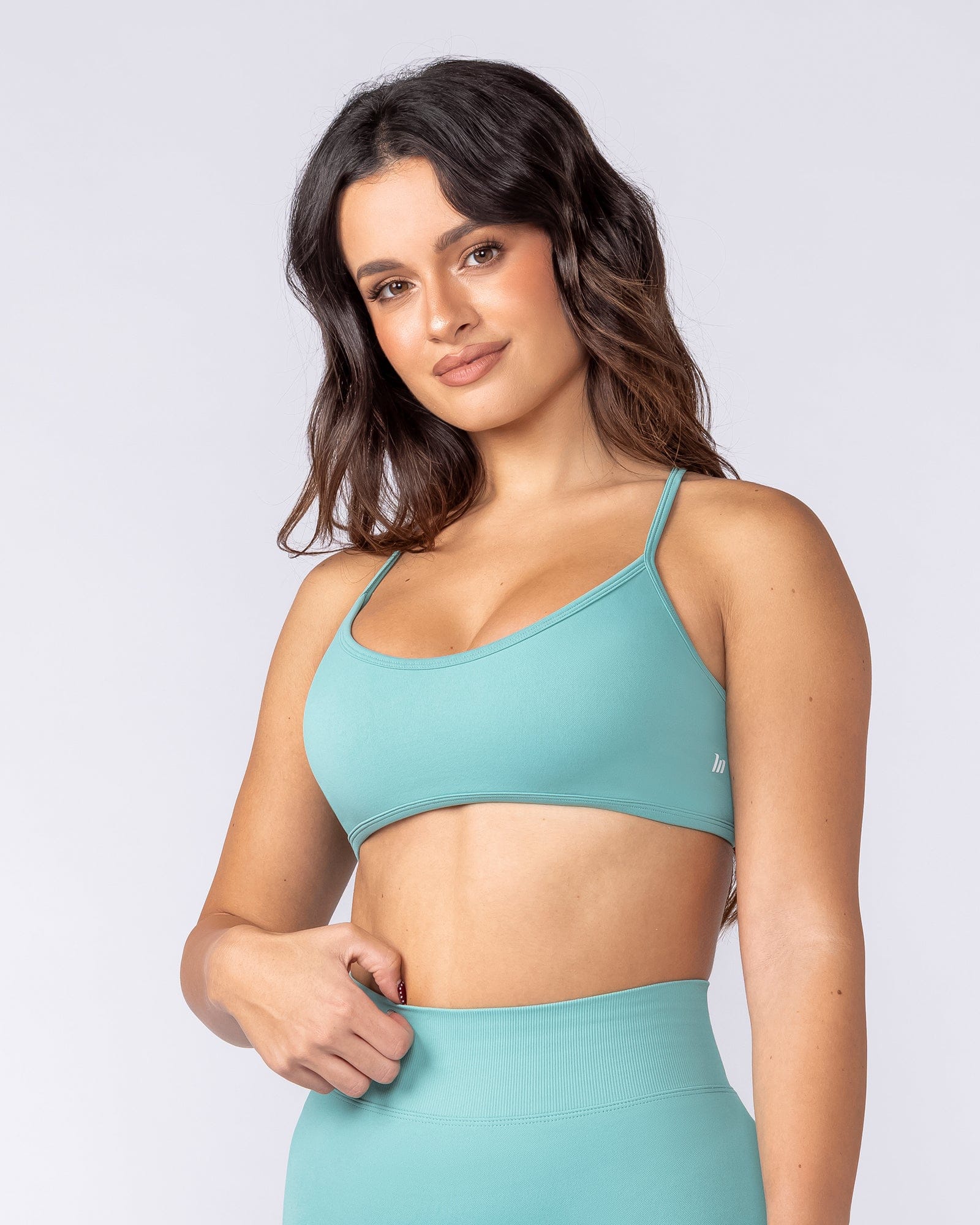 Muscle Nation Bralettes Sculpt Seamless Bralette - Green Coral
