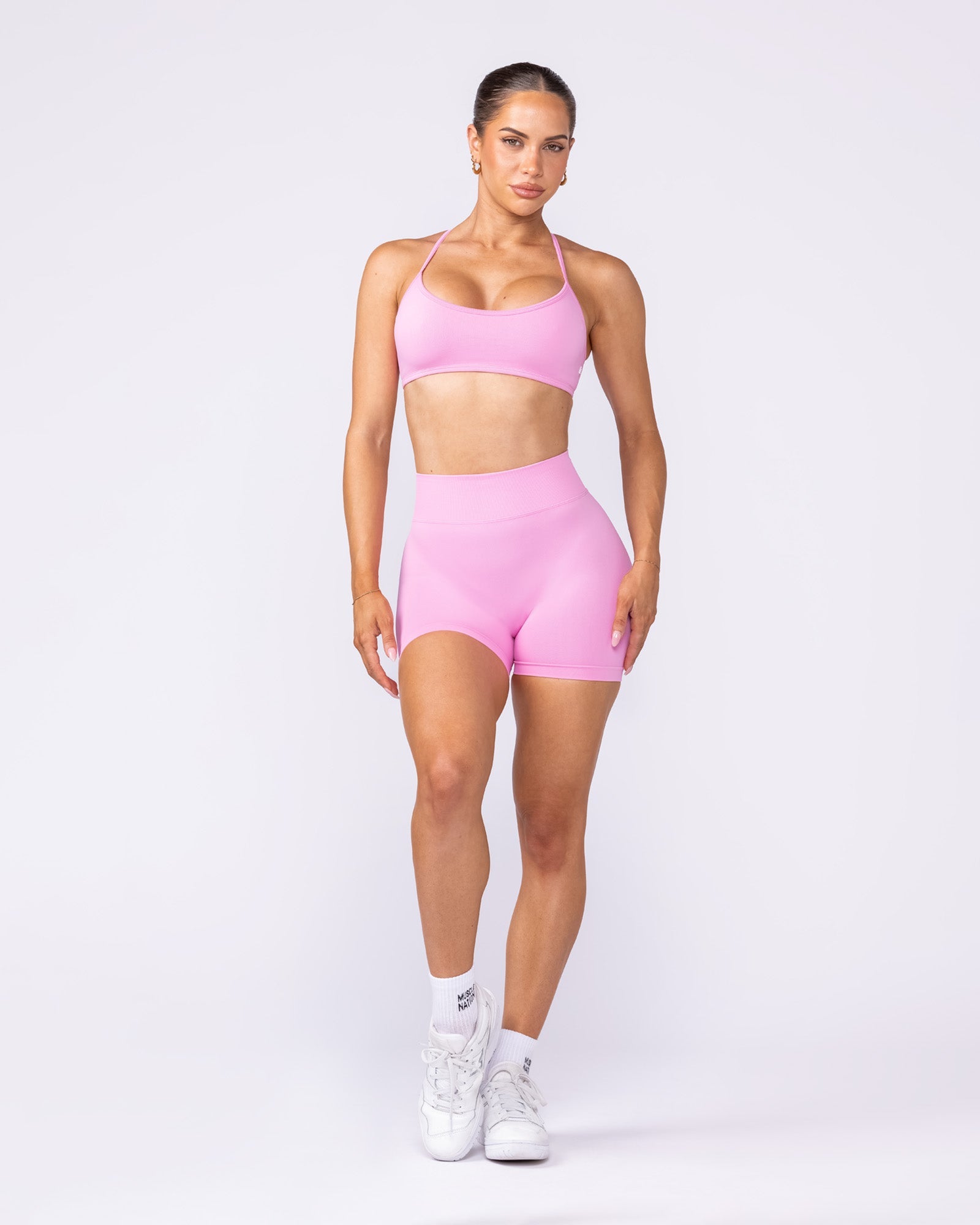 Muscle Nation Bralettes Sculpt Seamless Bralette - Pink Frosting