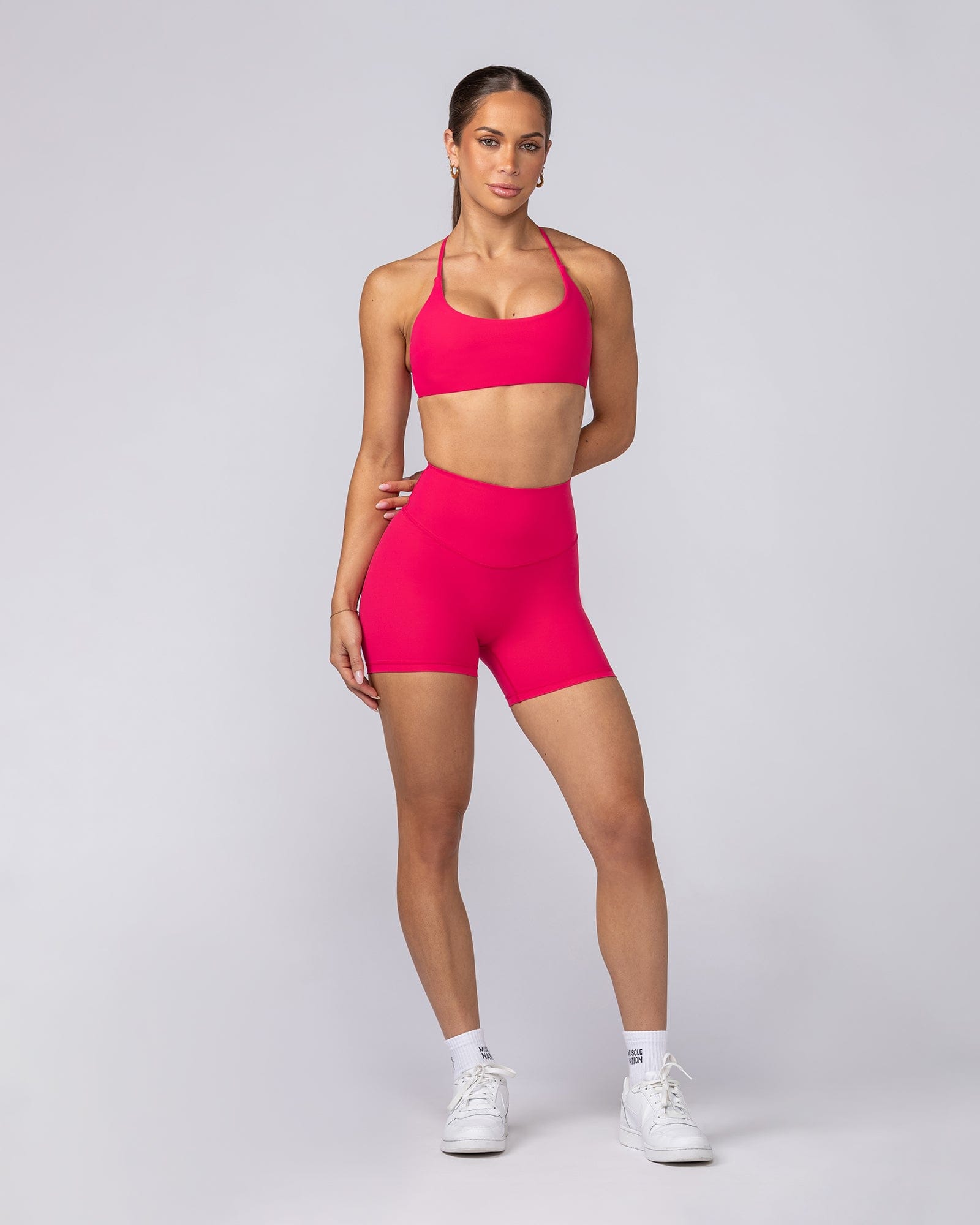 Muscle Nation Bralettes Strike Aura Bralette - Cherry Crimson
