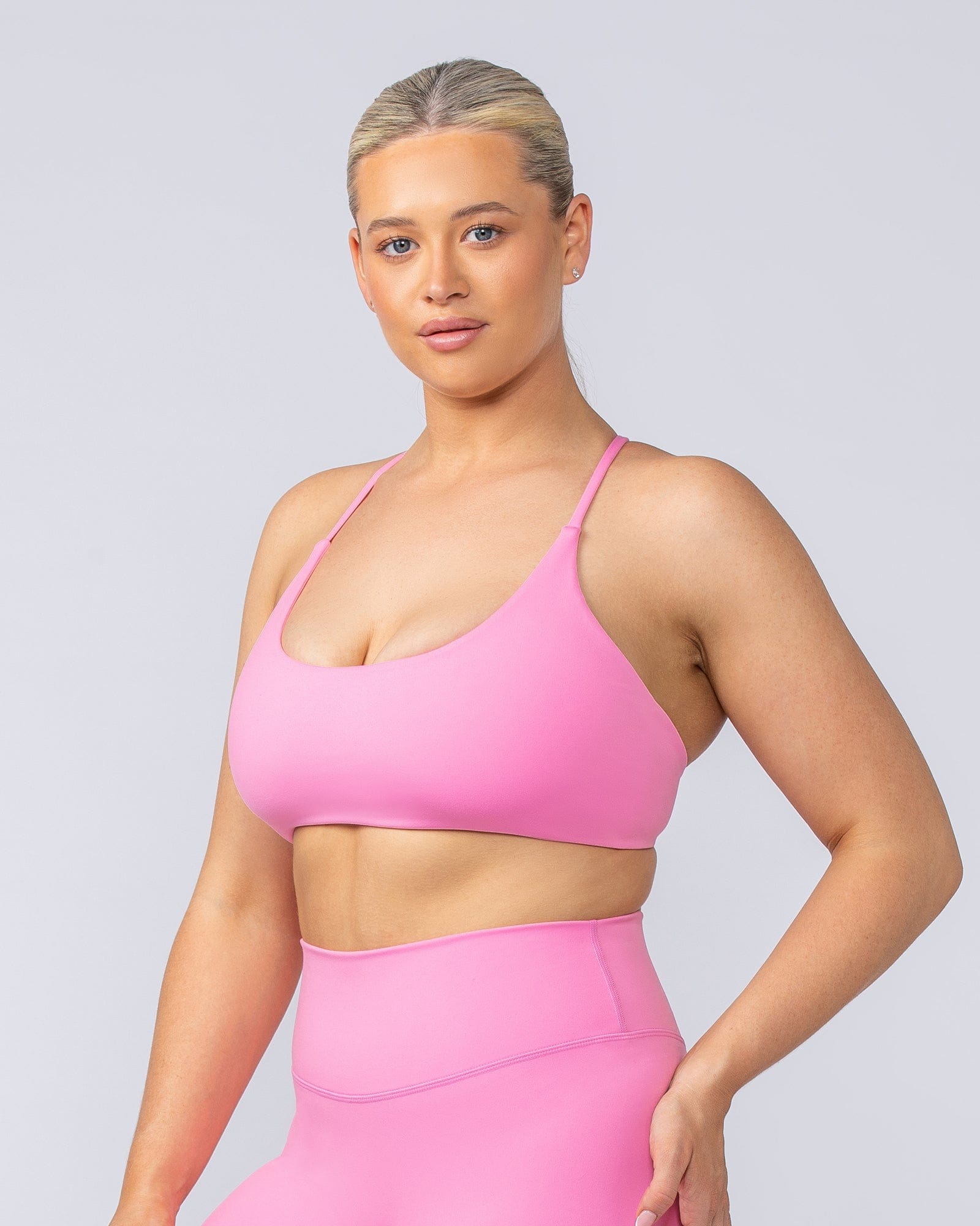 Muscle Nation Bralettes Strike Bralette - Hollywood Pink