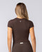 Muscle Nation Crop Tops Essential Cropped Tee - Cocoa