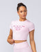 Muscle Nation Crop Tops I'm The Problem Baby Tee - Baby Pink