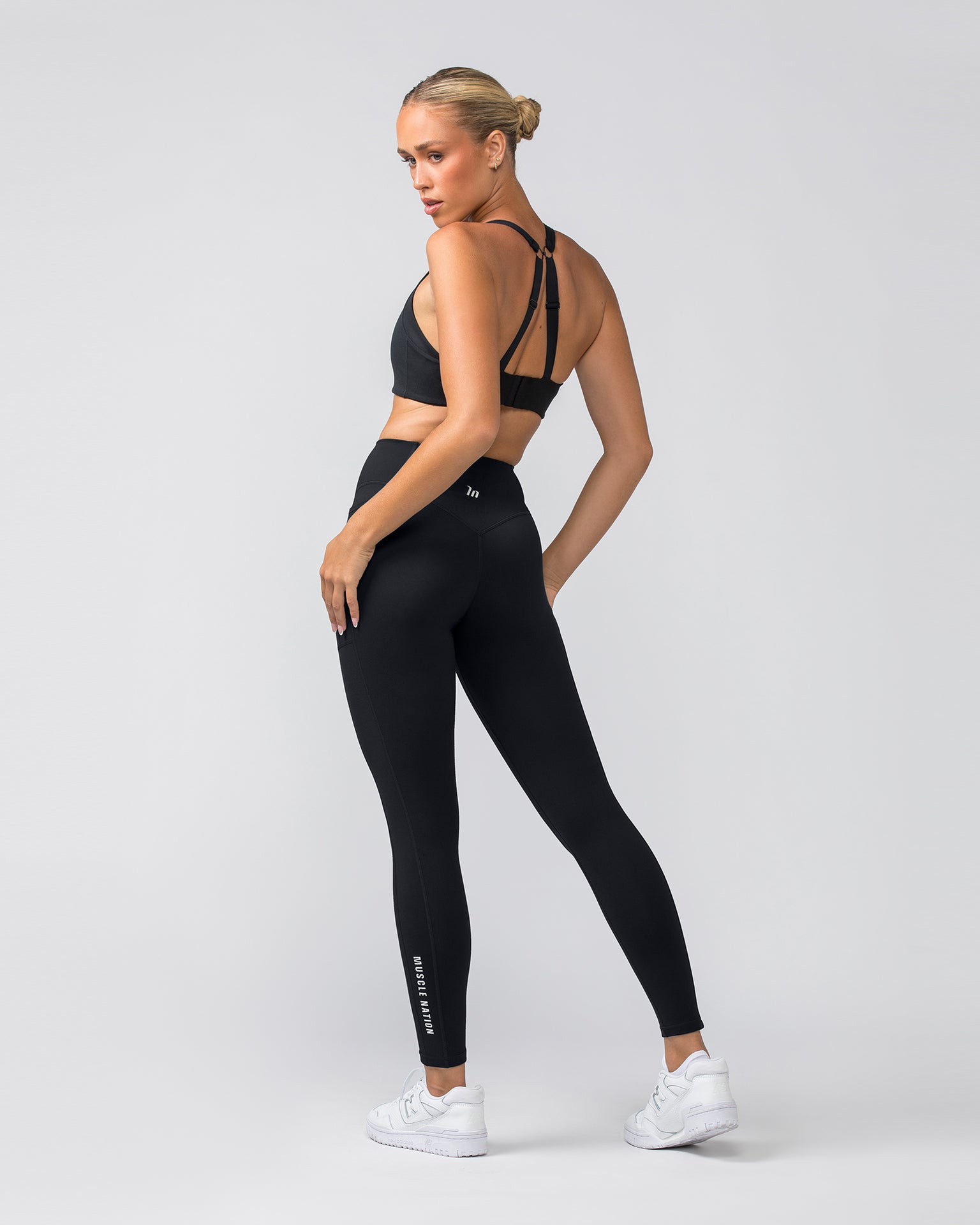 Muscle Nation Gym Leggings Copy of Everyday Pocket Ankle Length Leggings - Eucalyptus