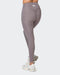 Muscle Nation Gym Leggings Game Changer Scrunch Full Length Leggings - Pearl Grey