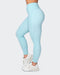 Muscle Nation Gym Leggings Second Skin Ankle Length Leggings - Cosmic Blue