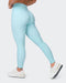Muscle Nation Gym Leggings Second Skin Ankle Length Leggings - Cosmic Blue
