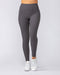 Muscle Nation Gym Leggings Zero Rise Rib Ankle Length Leggings - Phantom