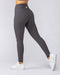 Muscle Nation Gym Leggings Zero Rise Rib Ankle Length Leggings - Phantom