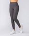 Muscle Nation Gym Leggings Zero Rise Rib Ankle Length Leggings - Phantom