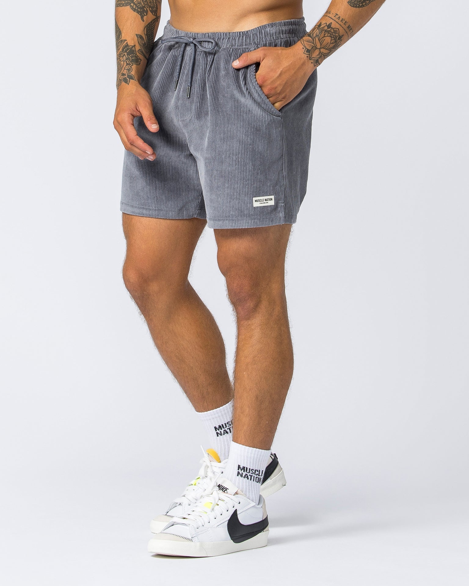Muscle Nation Gym Shorts Copy of Daily Corduroy Shorts - Beige