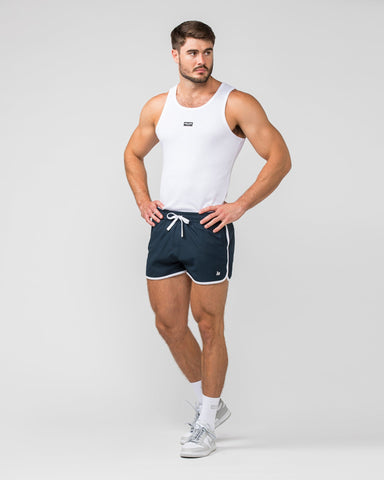 Muscle Nation Gym Shorts Copy of Retro Shorts - Dark Khaki