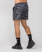 Muscle Nation Gym Shorts Function 4'' Shorts - Grey/ Black Distressed Print