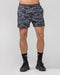 Muscle Nation Gym Shorts Function 4'' Shorts - Grey/ Black Distressed Print