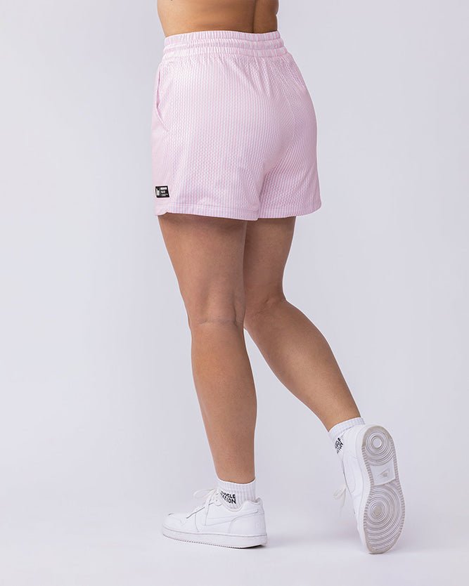 Muscle Nation Gym Shorts Hoops 3" Shorts - Blossom Stripe