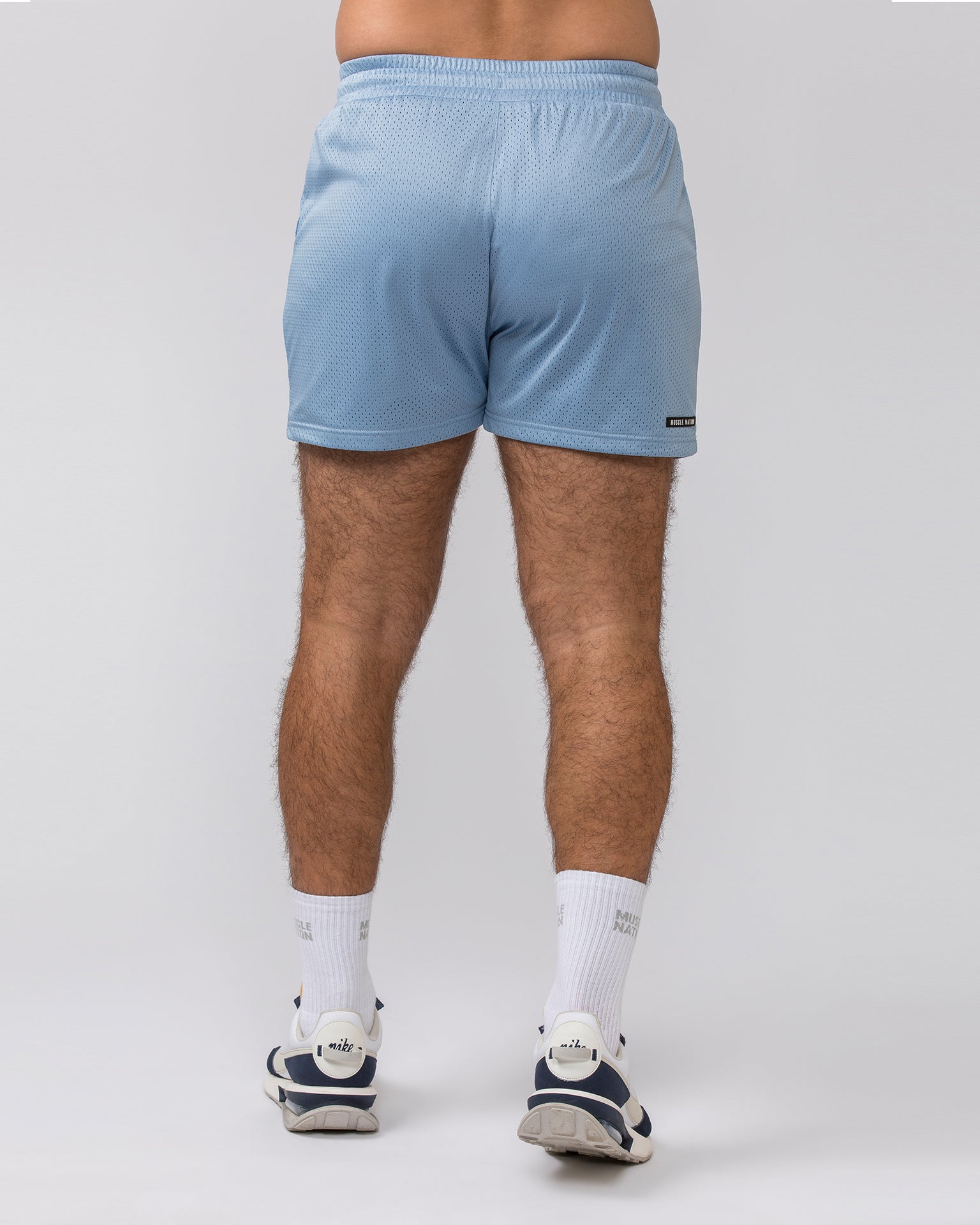 Muscle Nation Gym Shorts Lay Up 3.5'' Shorts - Sky Blue