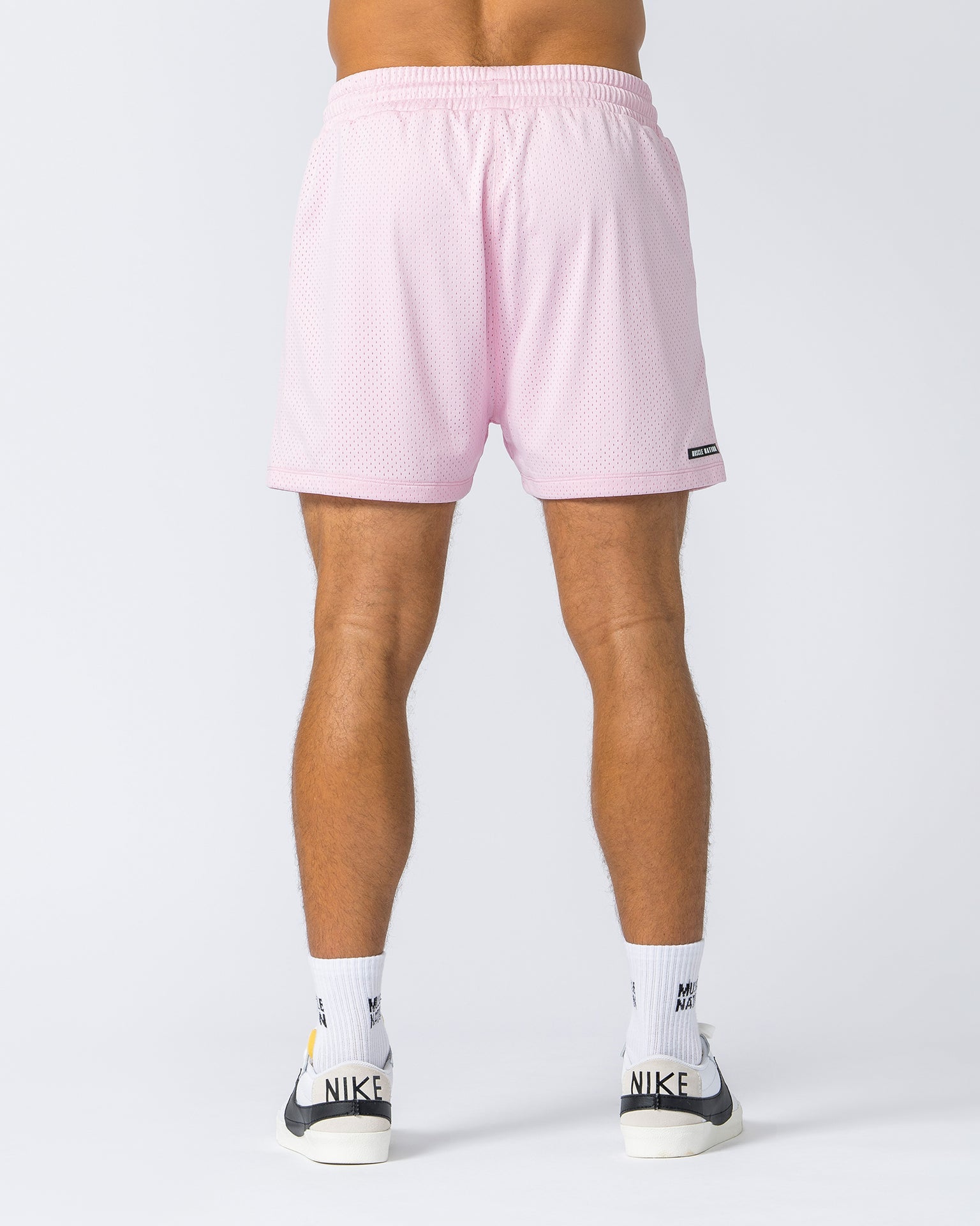 Muscle Nation Gym Shorts Lay Up 3.5" Shorts - Soft Pink