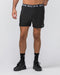 Muscle Nation Gym Shorts Level Up Training 4'' Shorts - Black (Black Logo)