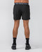 Muscle Nation Gym Shorts Level Up Training 4'' Shorts - Black (Black Logo)