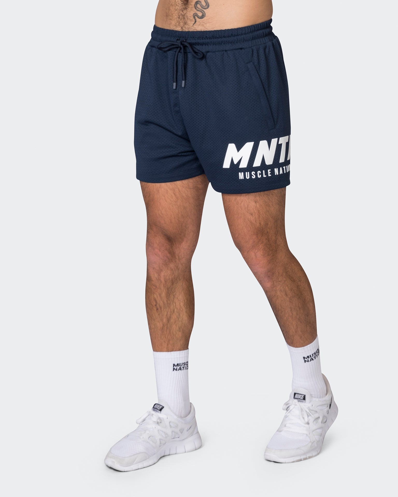 Muscle Nation Gym Shorts MNTN Lay Up 3.5" Shorts - Odyssey