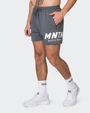 Muscle Nation Gym Shorts MNTN Lay Up 3.5" Shorts - Tornado