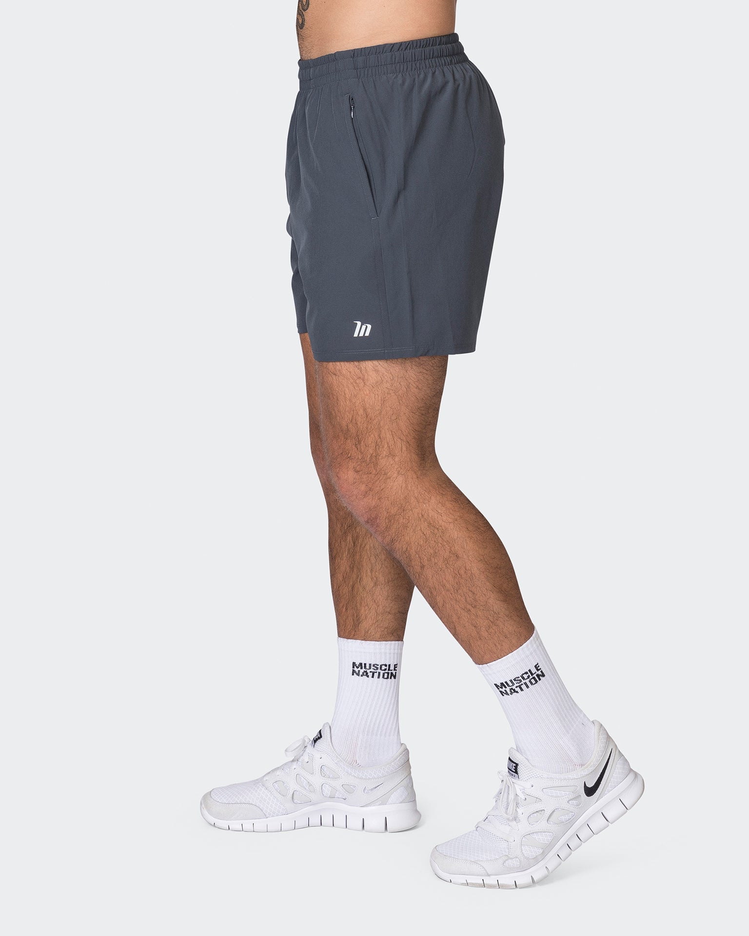 Muscle Nation Gym Shorts New Heights 4'' Shorts - Thunder